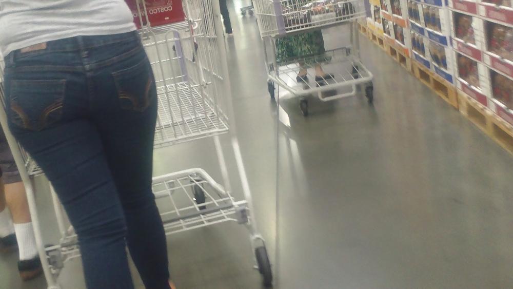 25P Miss Perfect tight ass & butt in Jeans at the store