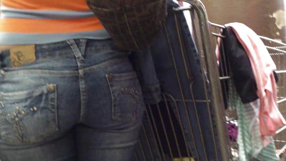 25P Miss Perfect tight ass & butt in Jeans at the store