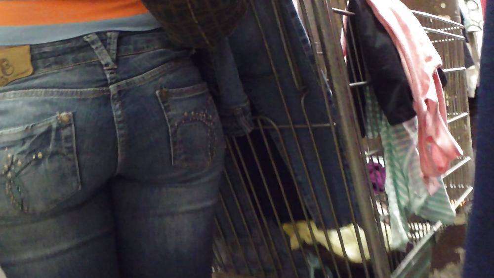 25P Miss Perfect tight ass & butt in Jeans at the store