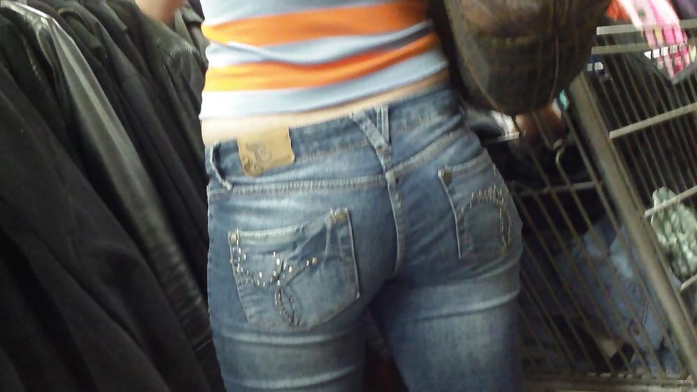 25P Miss Perfect tight ass & butt in Jeans at the store