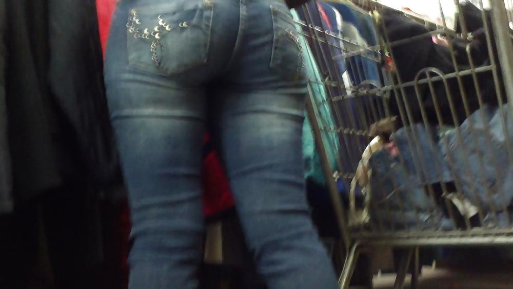 25P Miss Perfect tight ass & butt in Jeans at the store