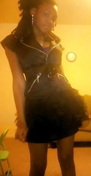 7P Cute little black girl