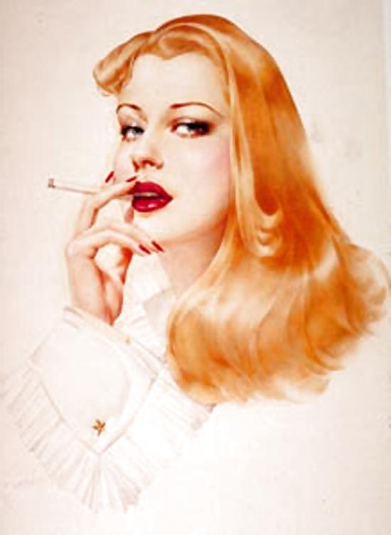 17P Smoking Pin Up Girls