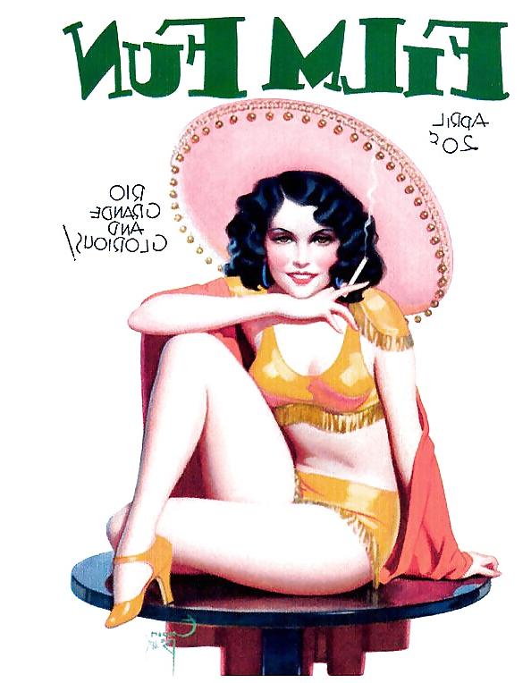 17P Smoking Pin Up Girls