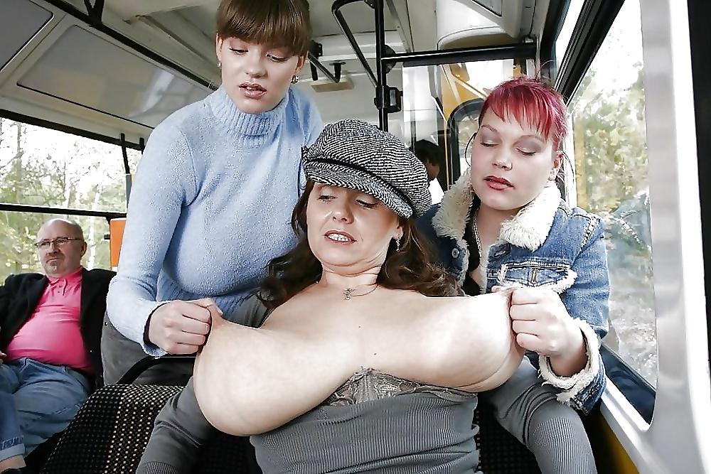 13P Females having their nipples pulled by another person...