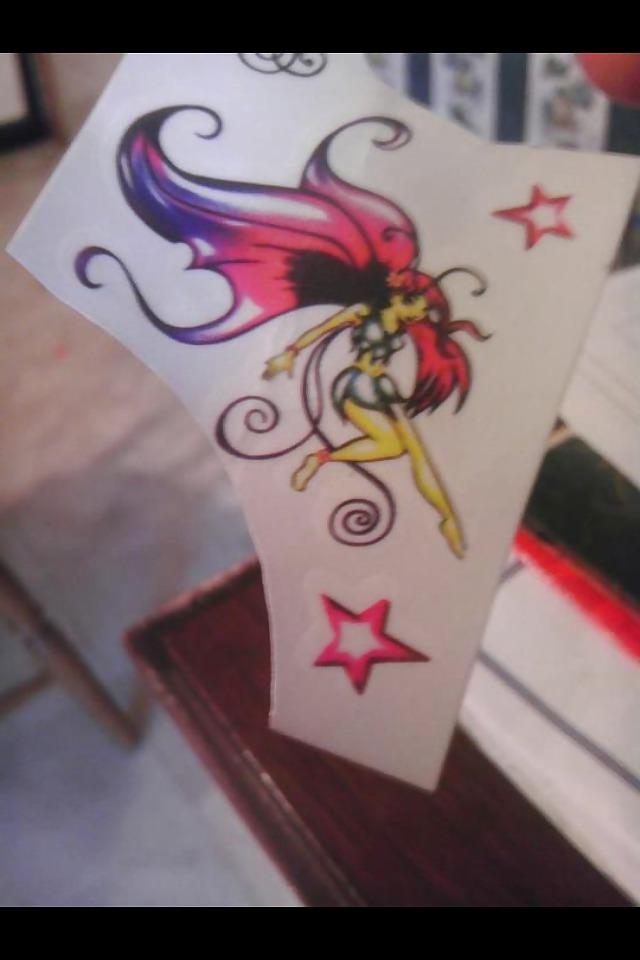 5P Tattoo of my daughter's drawings