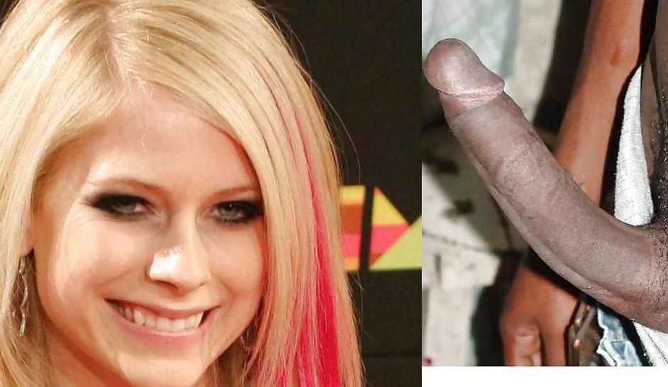 18P Avril Lavigne Black Cock 2