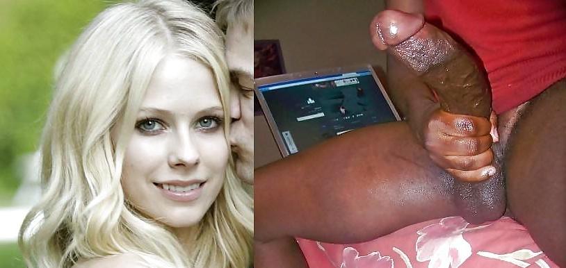 18P Avril Lavigne Black Cock 2