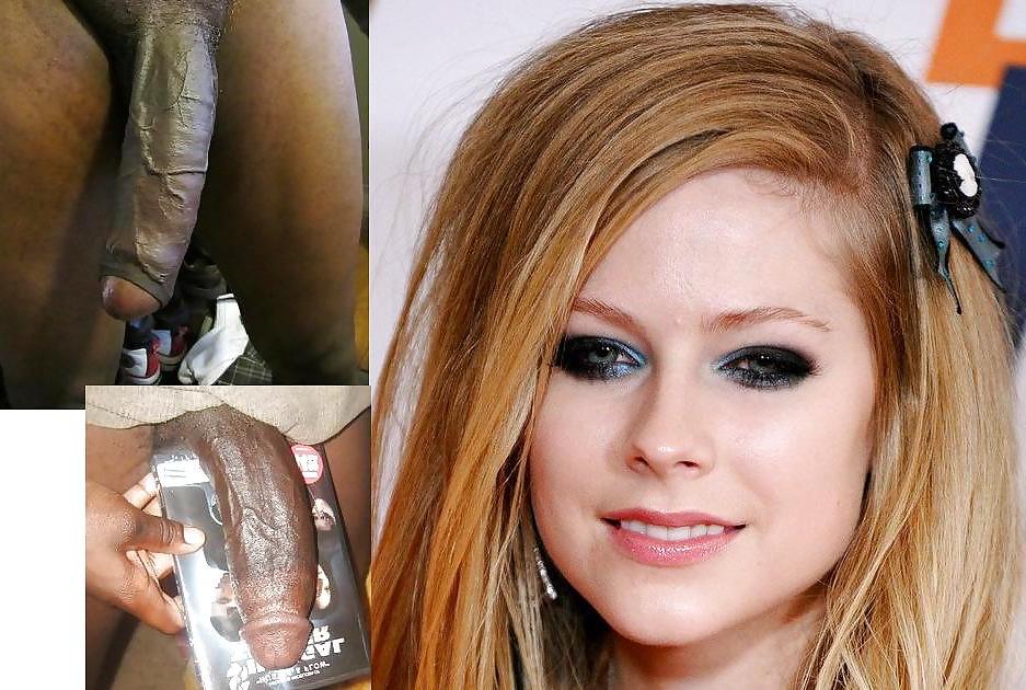 18P Avril Lavigne Black Cock 2
