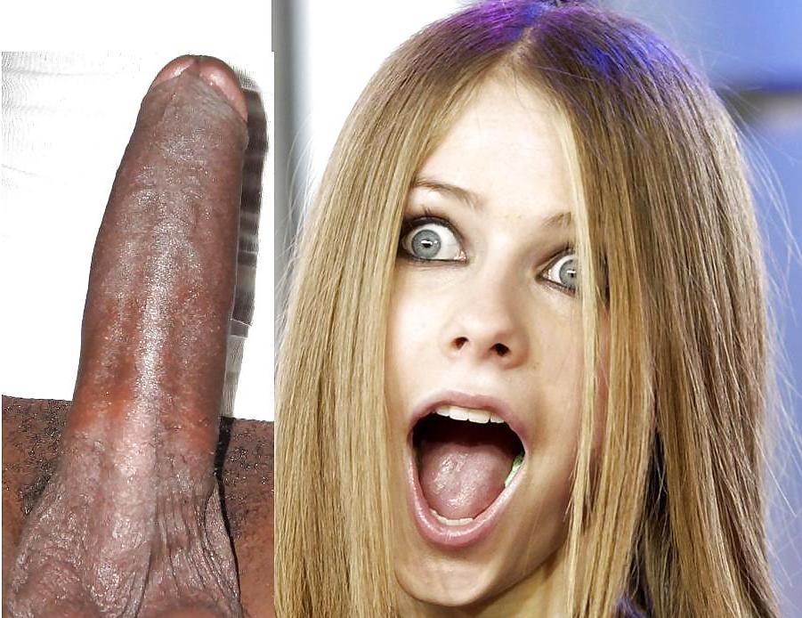 18P Avril Lavigne Black Cock 2