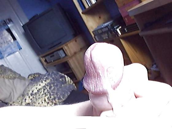 9P Rubbing my hard cock while chatting with a hot girl
