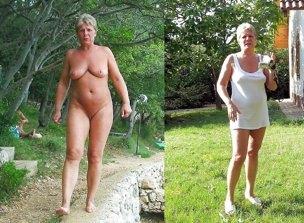 25P Dressed Undressed! Granny mature!