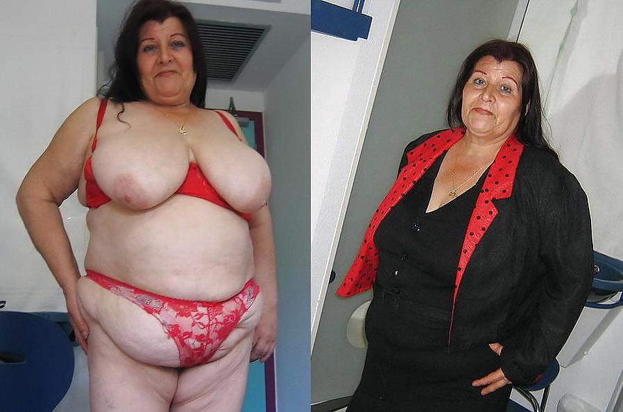 25P Dressed Undressed! Granny mature!