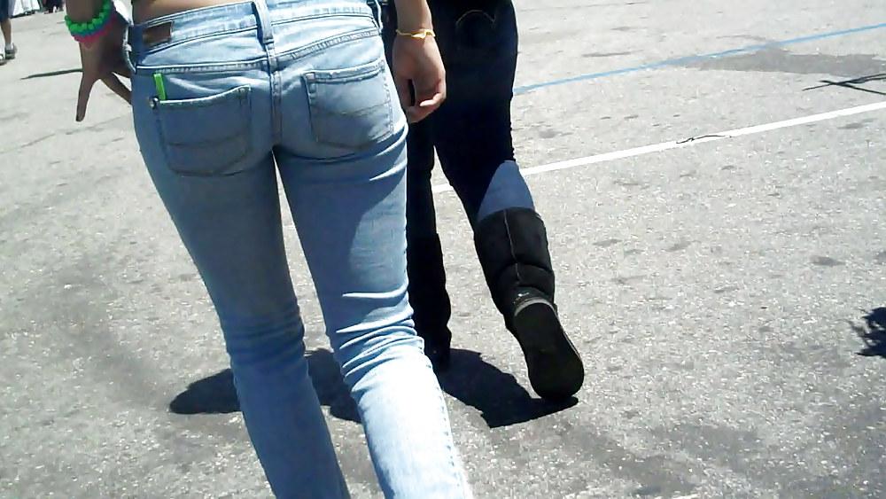 25P Nice girl in tight ass butt jeans for sure