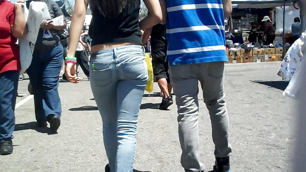 25P Nice girl in tight ass butt jeans for sure