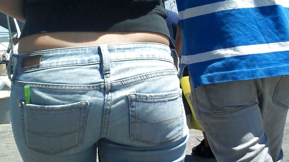 25P Nice girl in tight ass butt jeans for sure