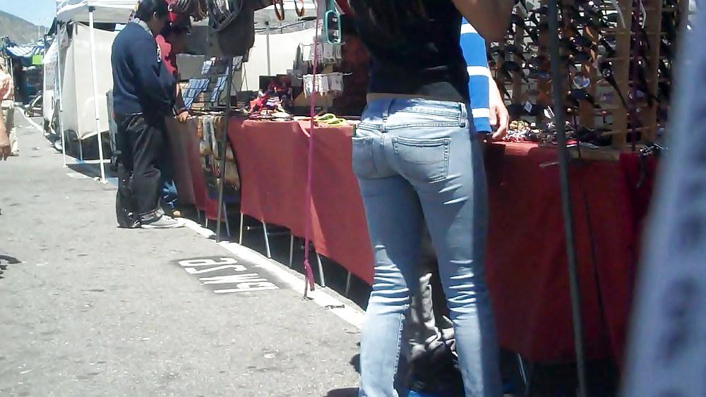 25P Nice girl in tight ass butt jeans for sure