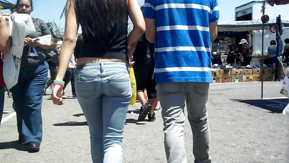 25P Nice girl in tight ass butt jeans for sure