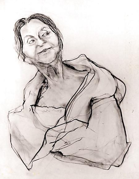 25P Peter Falk's black-and-white drawings