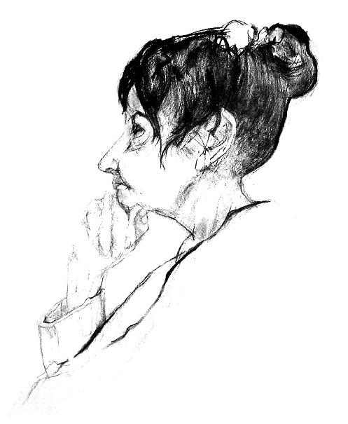 25P Peter Falk's black-and-white drawings