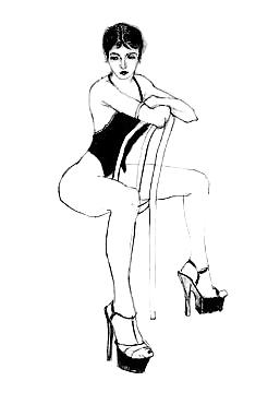 25P Peter Falk's black-and-white drawings
