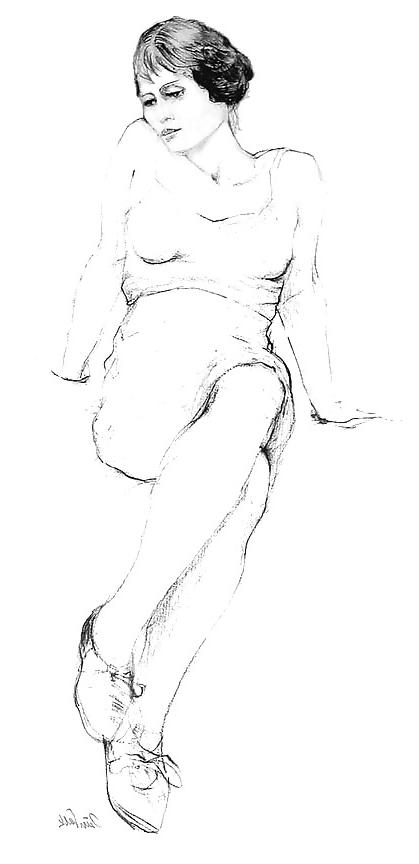 25P Peter Falk's black-and-white drawings