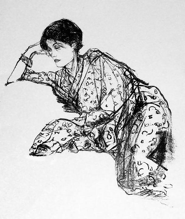 25P Peter Falk's black-and-white drawings