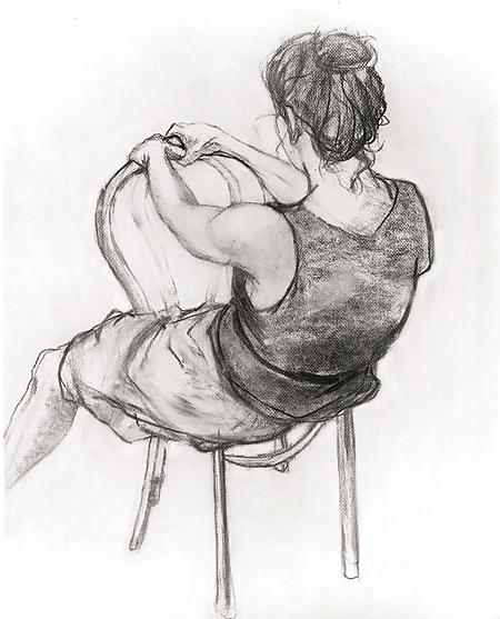 25P Peter Falk's black-and-white drawings