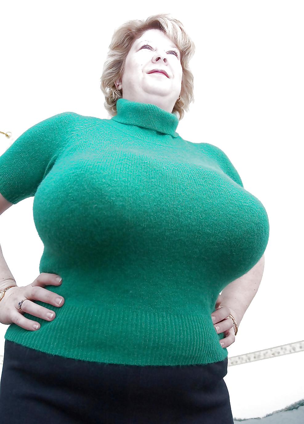 24P Dominant Grannies Standing Over POV