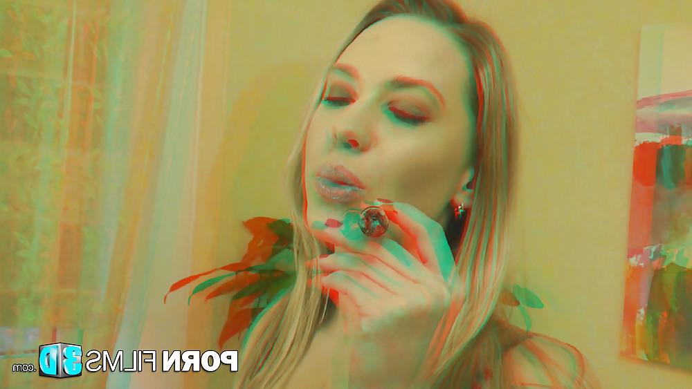 16P Porn Films 3D - Naked blonde pleasures herself