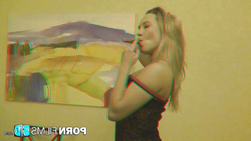 16P Porn Films 3D - Naked blonde pleasures herself