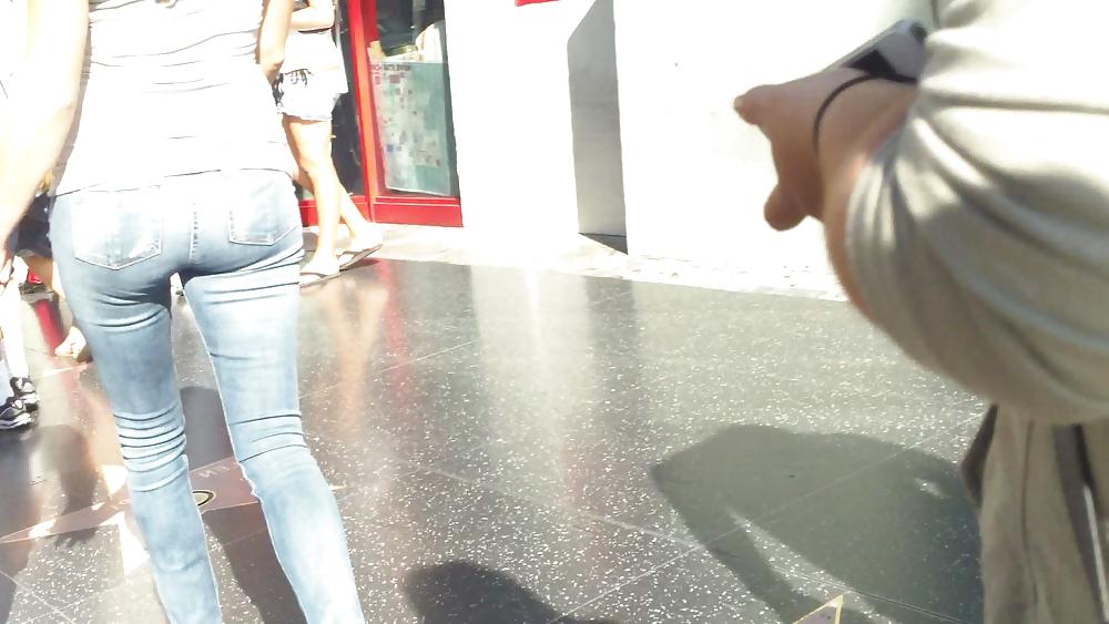25P MILF smooth ass & butt in jeans 