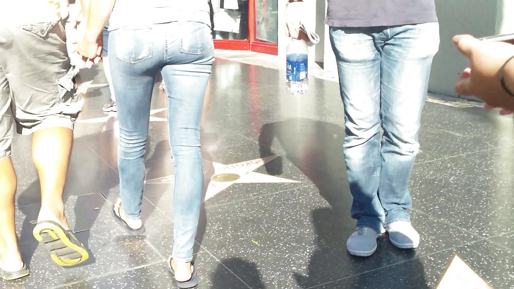 25P MILF smooth ass & butt in jeans 