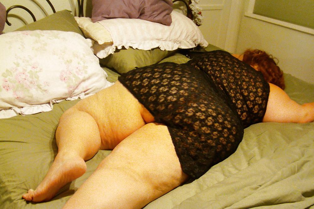 7P SEXY black lace BBW ass