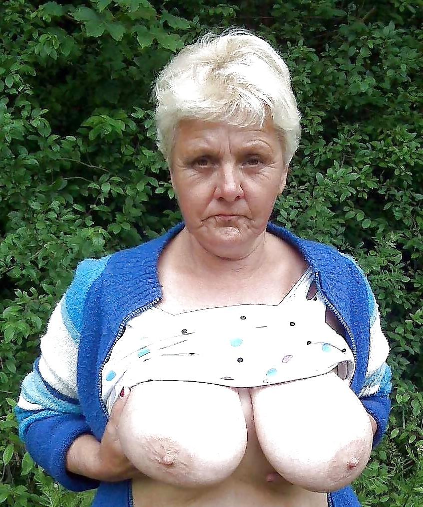20P Granny her saggy tits 1.
