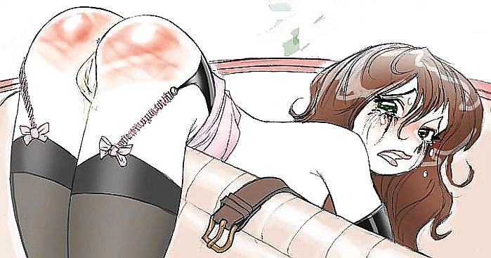 10P Animated Spanked Red Ass Butt Bum - Hot!
