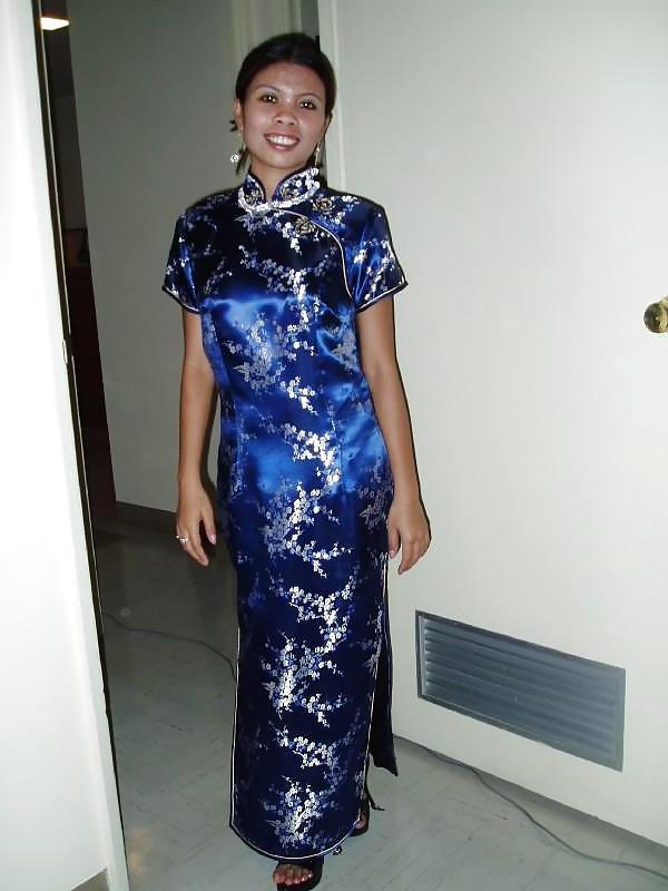 14P Single Asian girl in Cheongsam