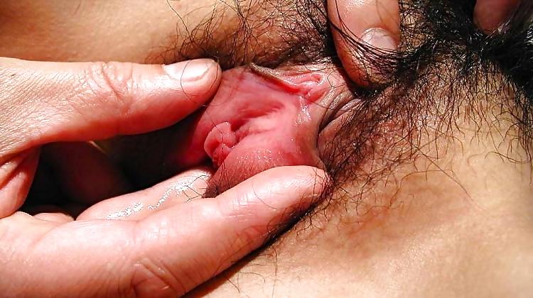 12P KEY - Asian Teatime 16  Black Hairy Pussy Finger Play