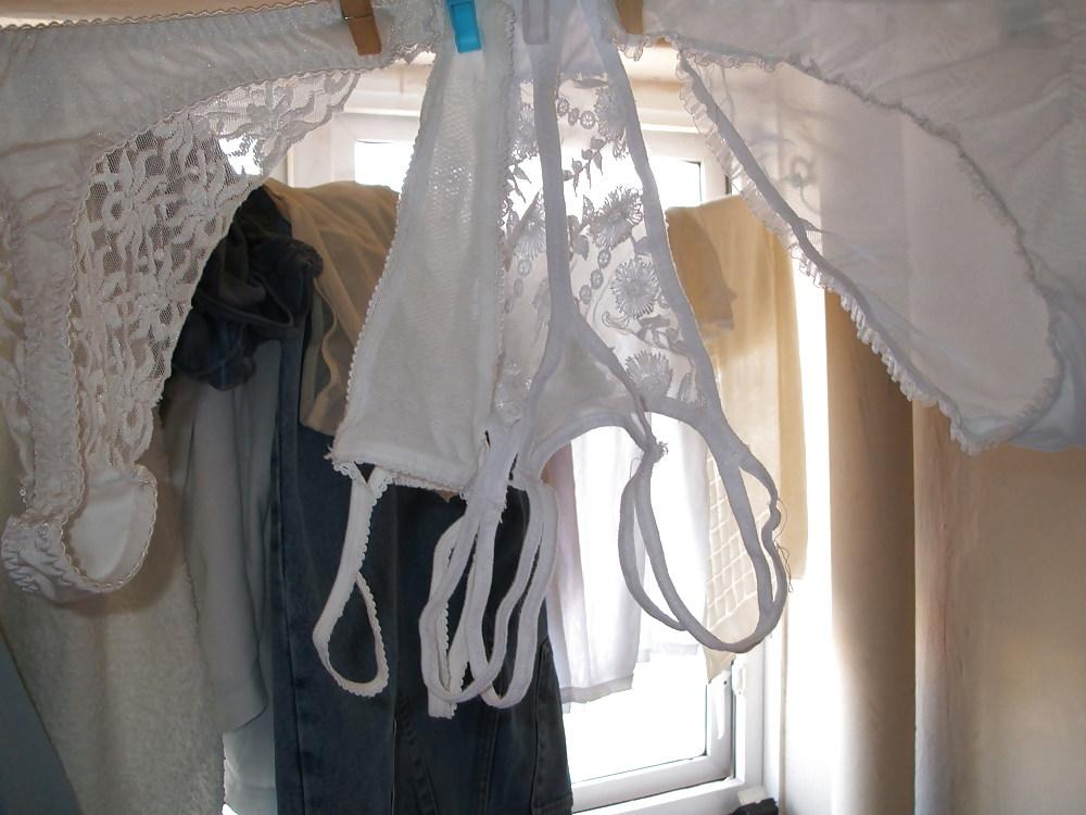 6P Daughter's  panties on washing line