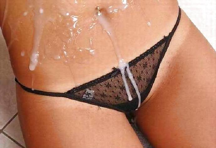 25P Cum on clothed girls