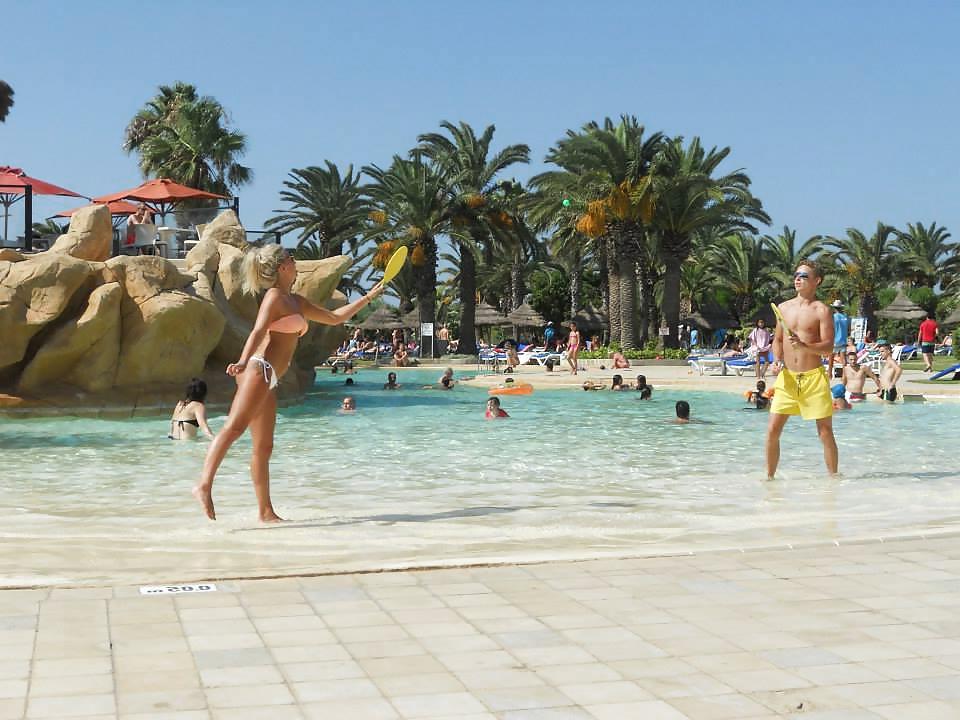16P 2 hot blonde uk girls private Greek holidas pics