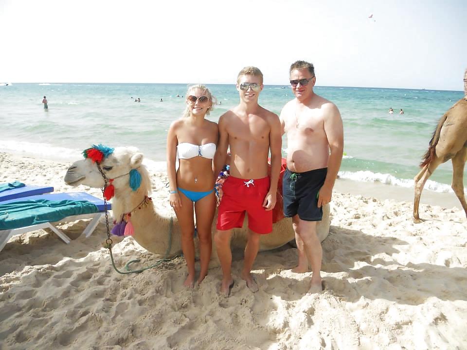 16P 2 hot blonde uk girls private Greek holidas pics