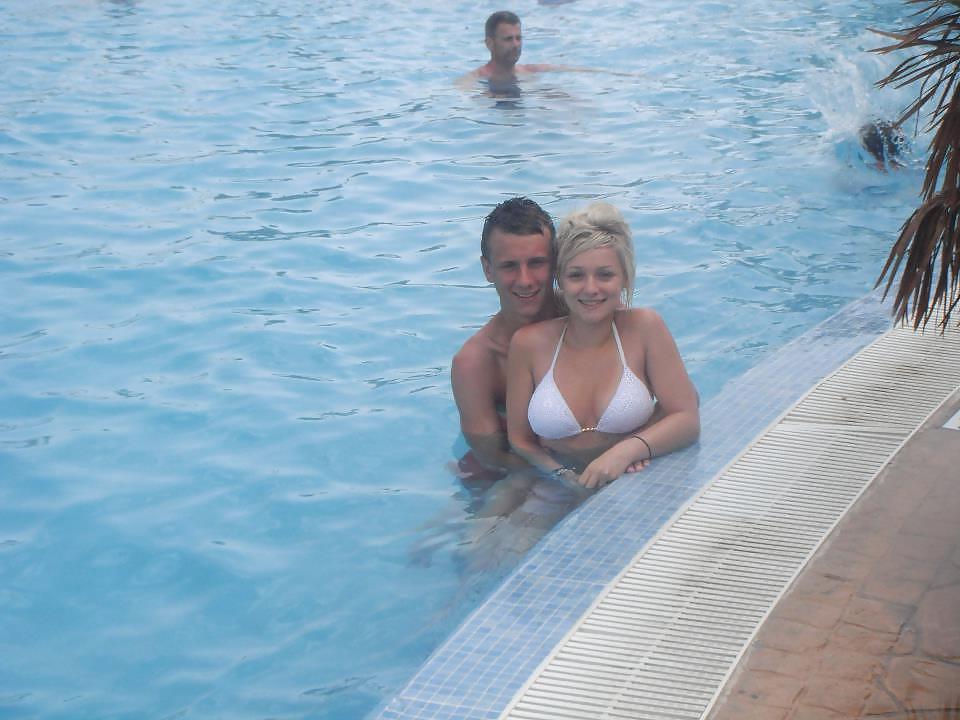 16P 2 hot blonde uk girls private Greek holidas pics