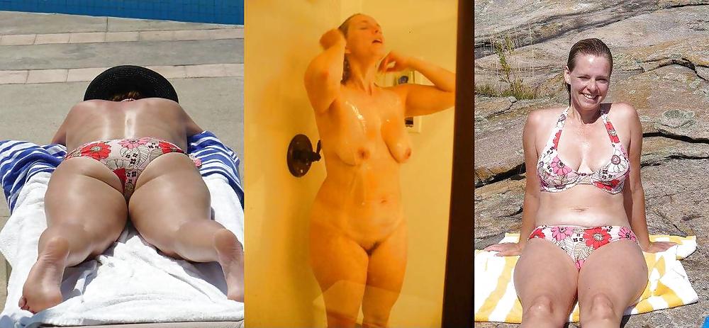 9P Hot Wife Cheryl - Dressed Undressed