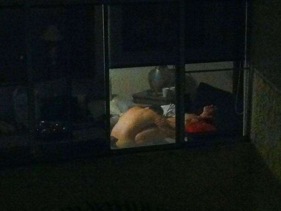 25P Stolen intimacy - window voyeur 