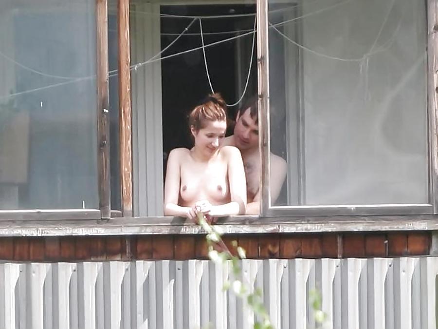 25P Stolen intimacy - window voyeur 