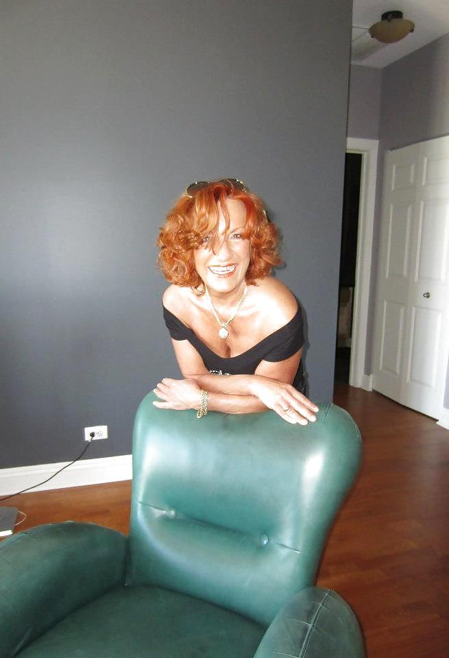 21P Sexy Redhead Mature Lady