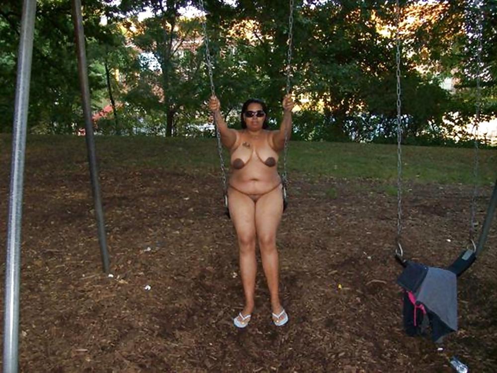 17P Black BBW Flashing in Public