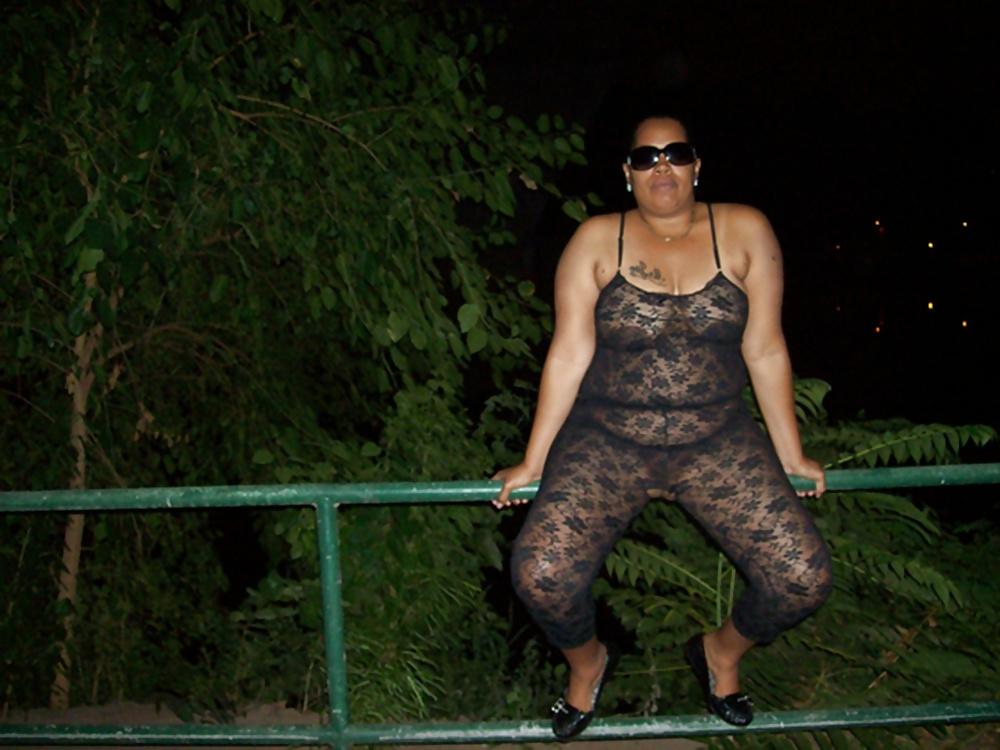 17P Black BBW Flashing in Public