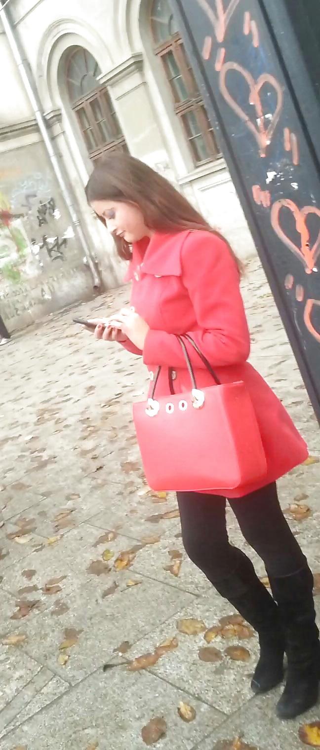 7P Spy sexy teens in red romanian